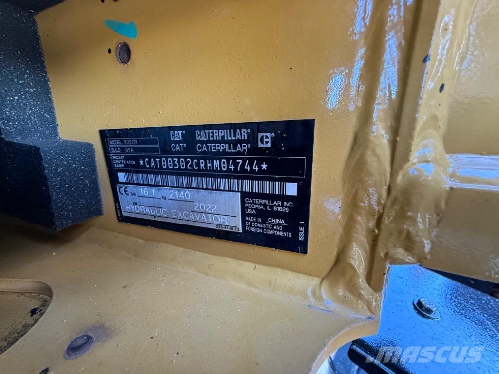 CAT 302 CR Minigraafmachines < 7t