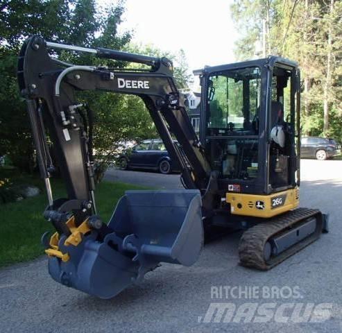 John Deere 26G Minigraafmachines < 7t
