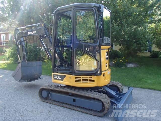 John Deere 26G Minigraafmachines < 7t