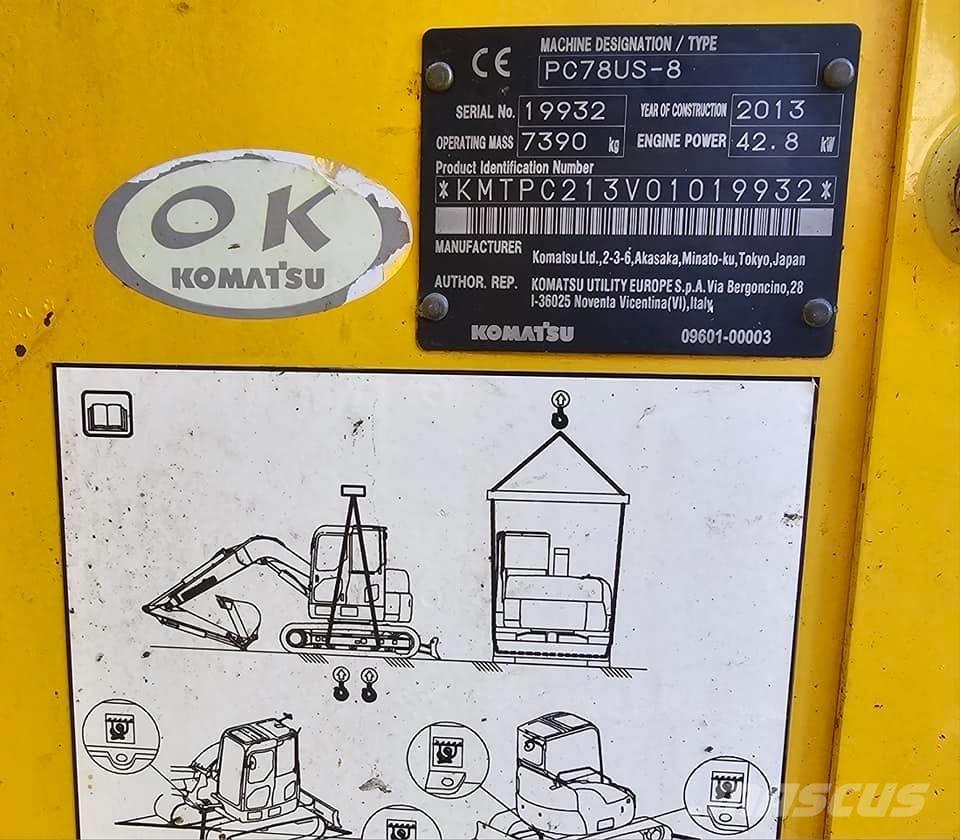 Komatsu PC 78 US-8 Midigraafmachines 7t - 12t