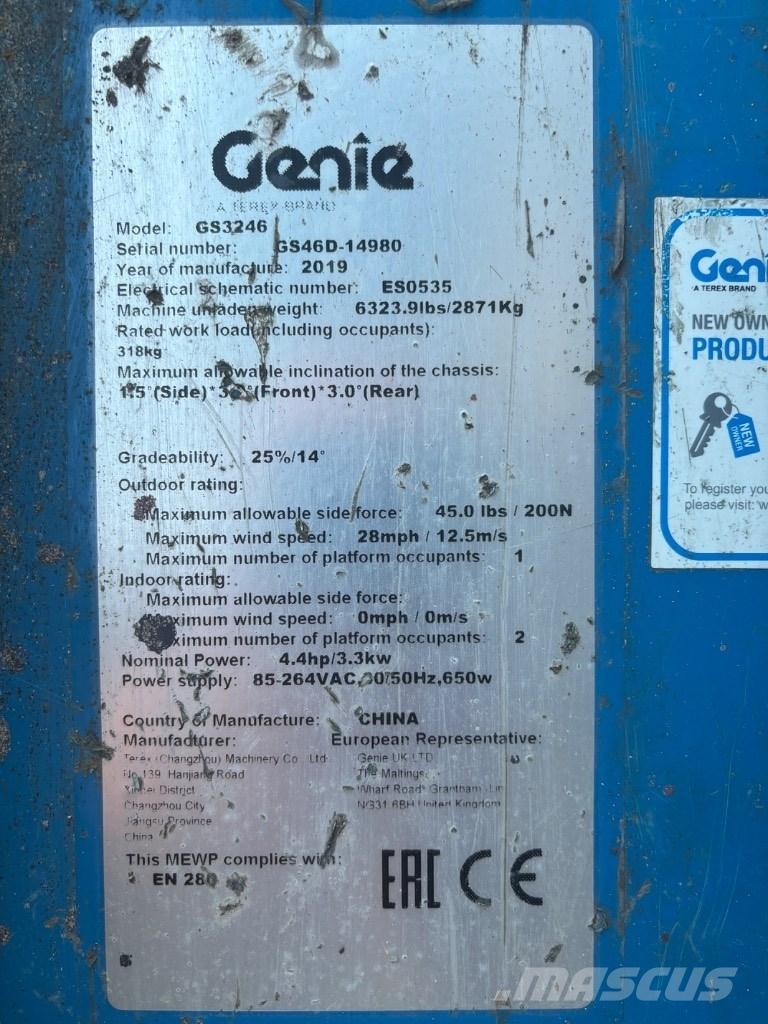 Genie GS 3246 Schaarhoogwerkers