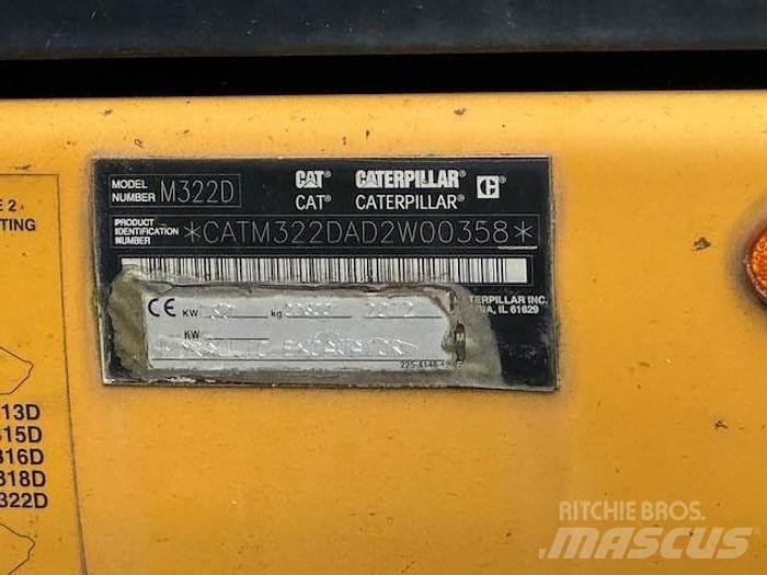 CAT M 322 D Wielgraafmachines