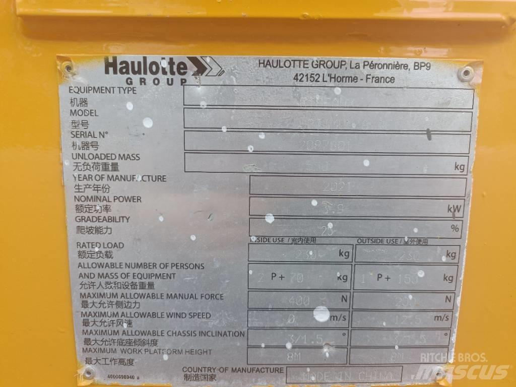 Haulotte OPTIMUM 8 Schaarhoogwerkers