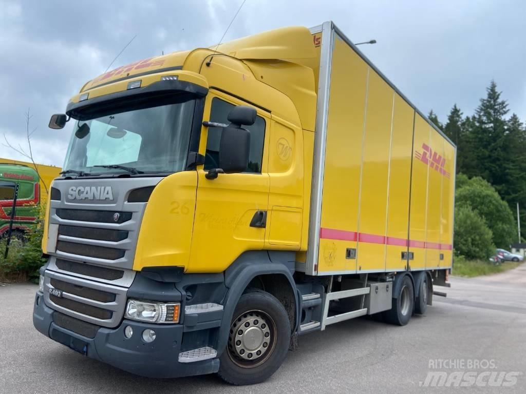 Scania R 490 LB Bakwagens met gesloten opbouw