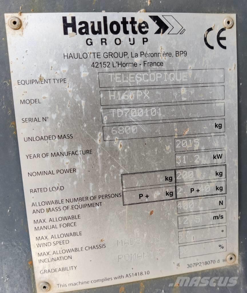 Haulotte H 16 TPX Telescoophoogwerkers