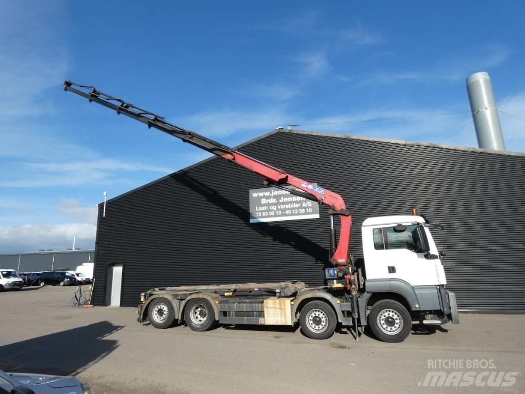 MAN TGS 35.460 Vlakke laadvloer met kraan
