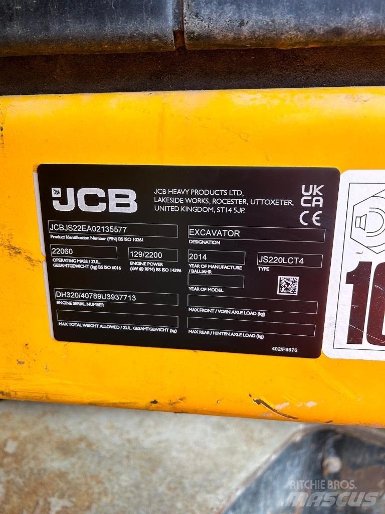 JCB JS 220 LC Rupsgraafmachines