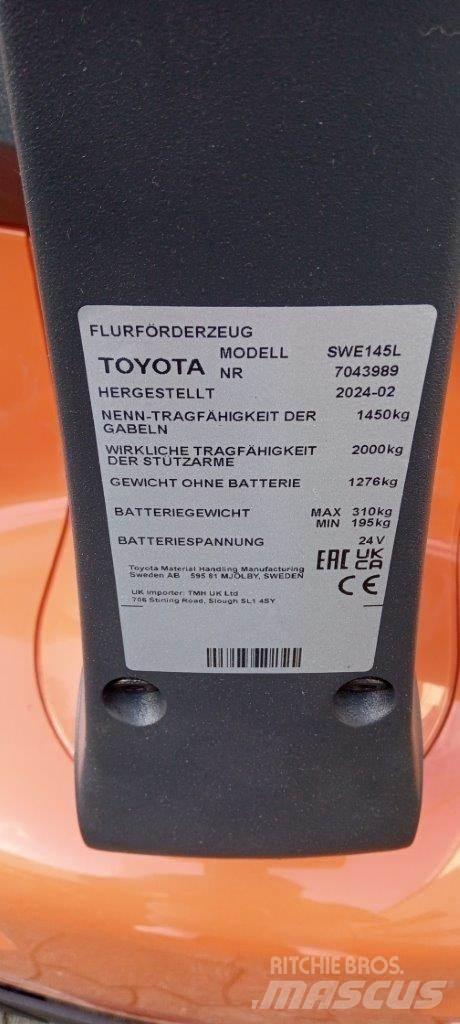 Toyota BT SWE145L Stapelaar meeloop
