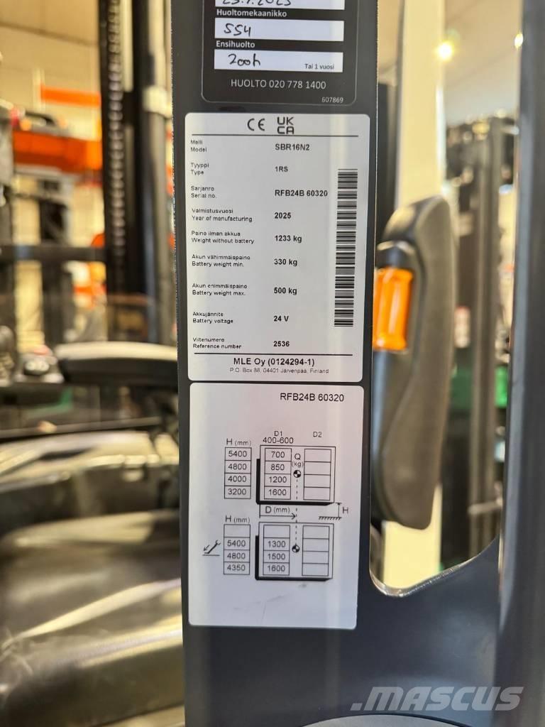 Mitsubishi SBR16N2 Zelfrijdende stapelaars