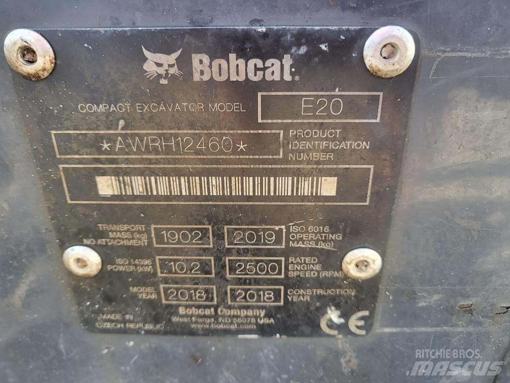 Bobcat E20z Minigraafmachines < 7t