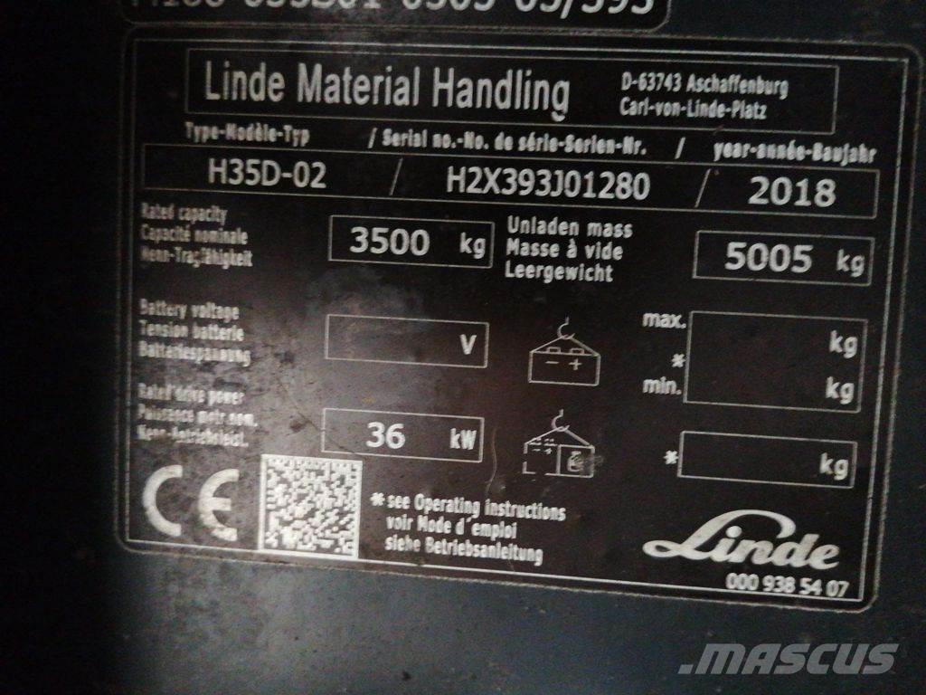 Linde H35D-02 Diesel heftrucks