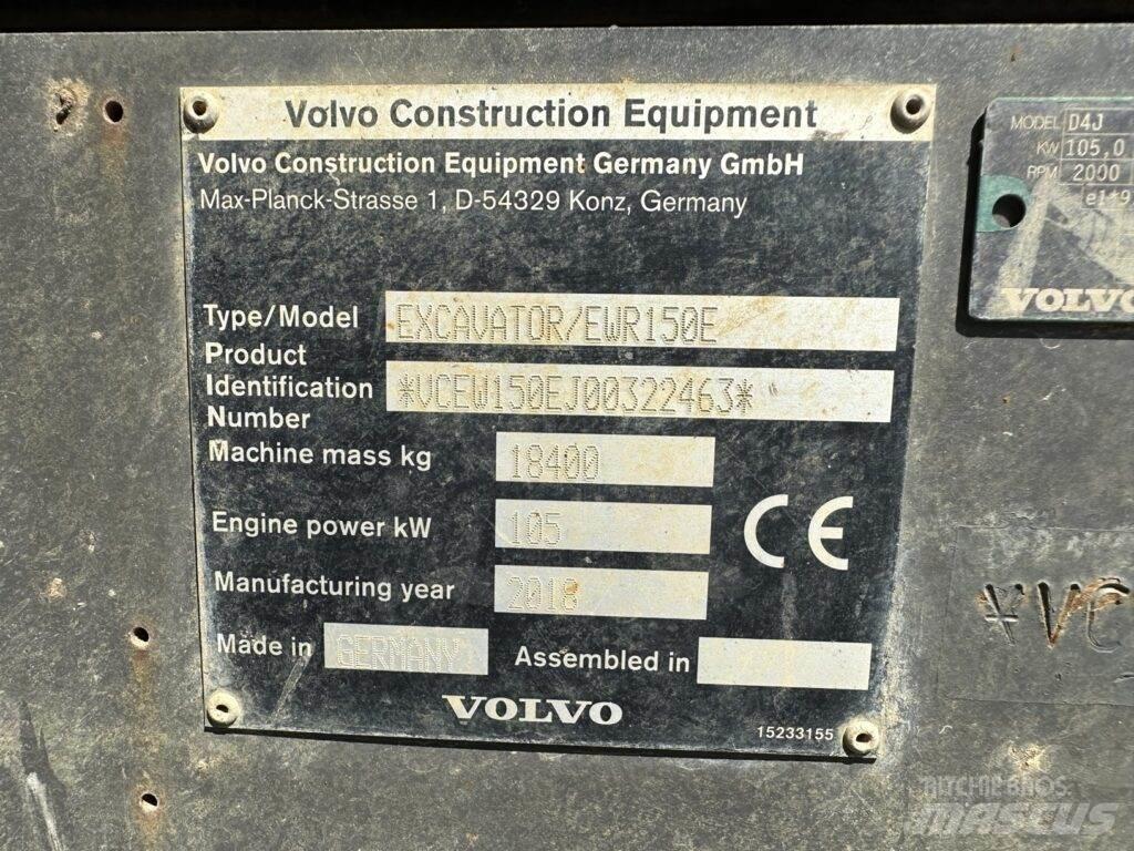 Volvo EWR150E Wielgraafmachines