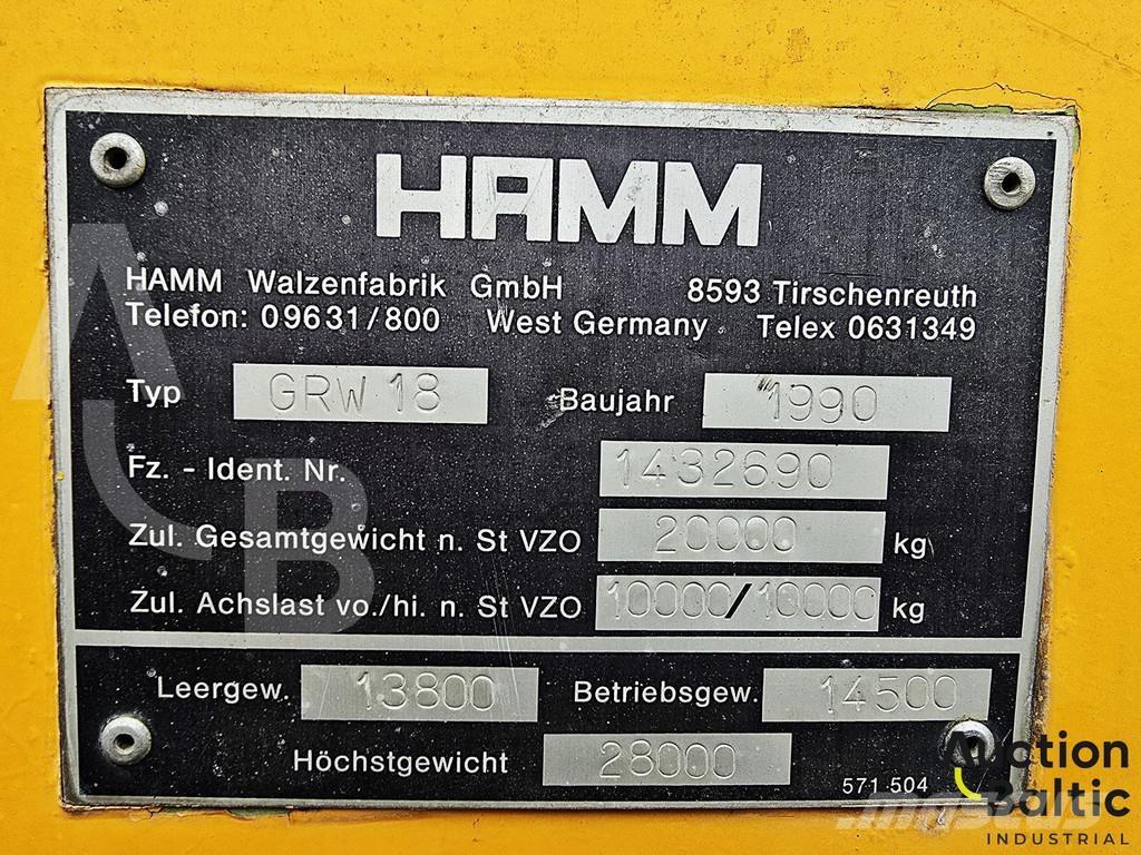 Hamm GRW 18 Bandenwalsen