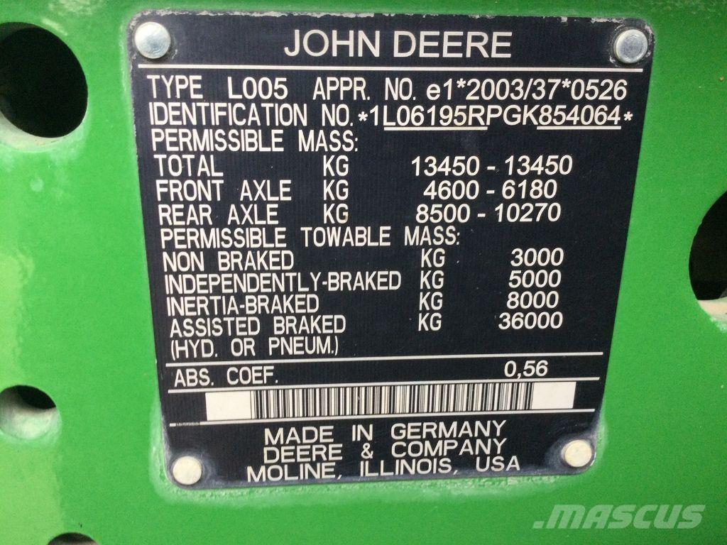 John Deere 6195R Tractoren