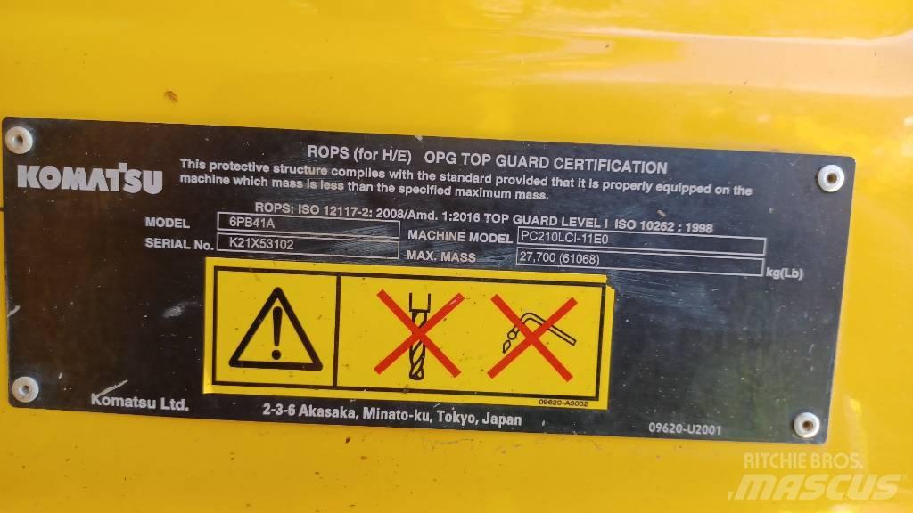 Komatsu PC210LCi-11 Rupsgraafmachines