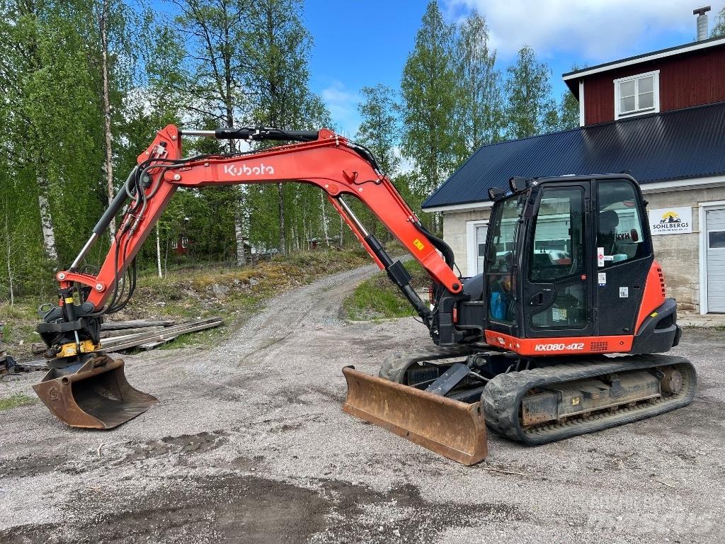 Kubota kx080-4a2 Midigraafmachines 7t - 12t