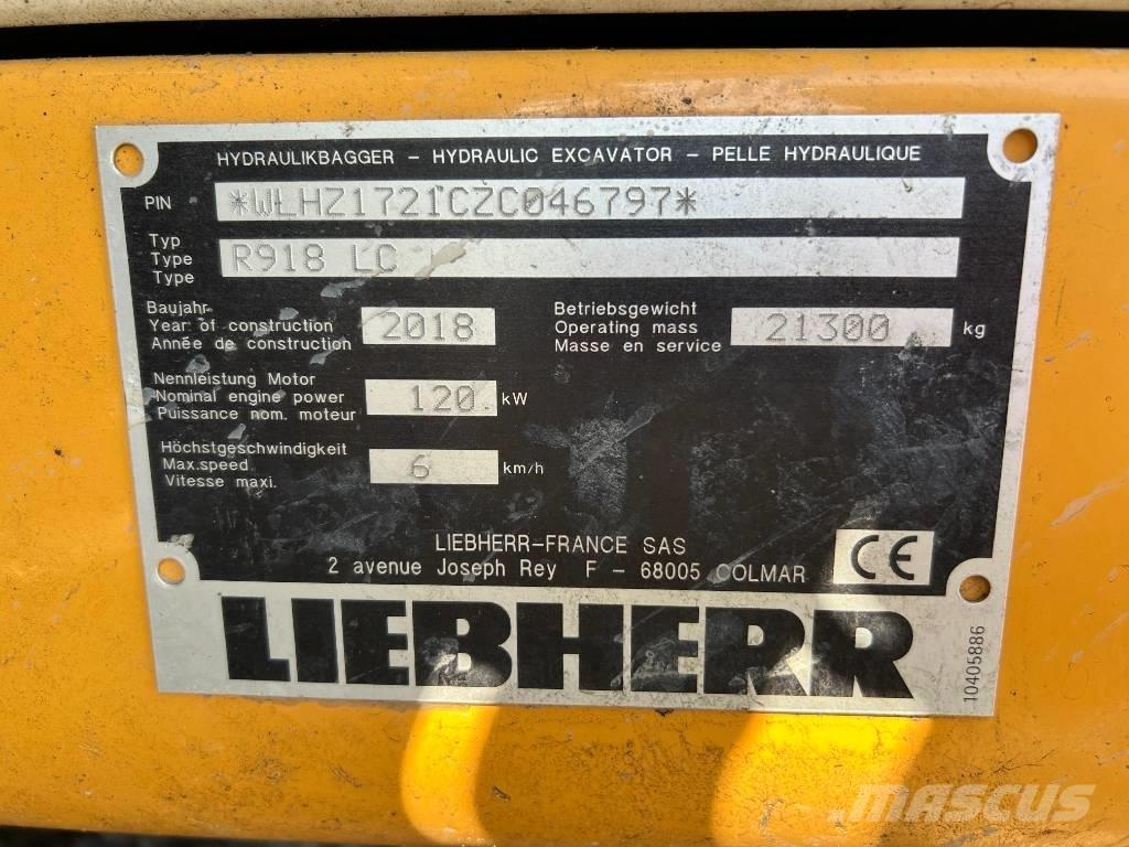 Liebherr R 918 LC Rupsgraafmachines