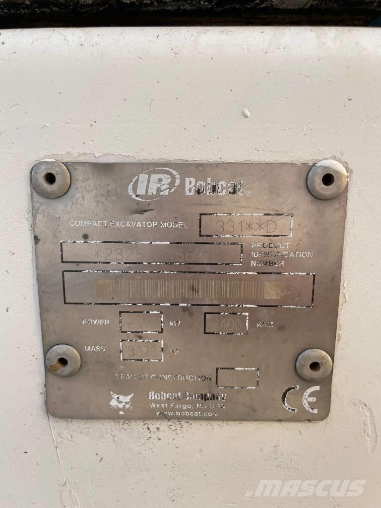 Bobcat 331 Minigraafmachines < 7t