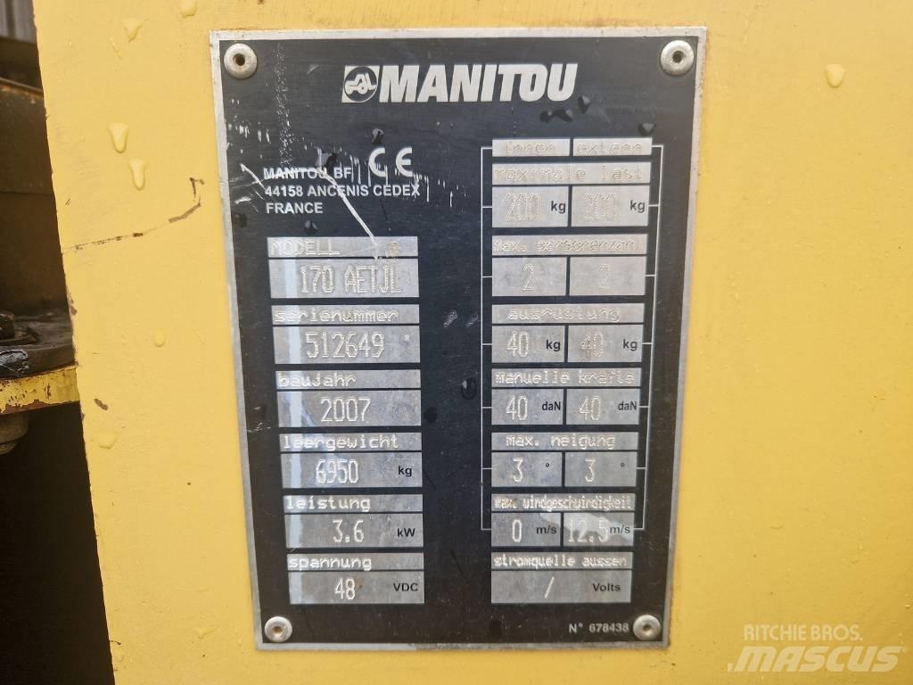 Manitou 170AETJL Knikarmhoogwerkers