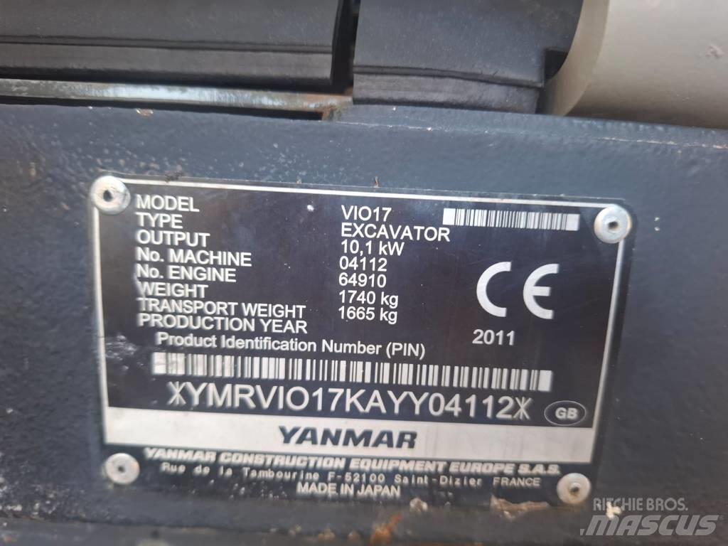 Yanmar Vio 17 Minigraafmachines < 7t