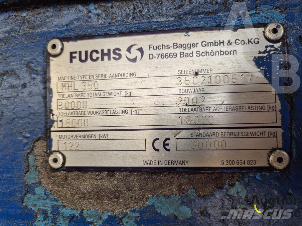 Fuchs MHL 350 Wielgraafmachines