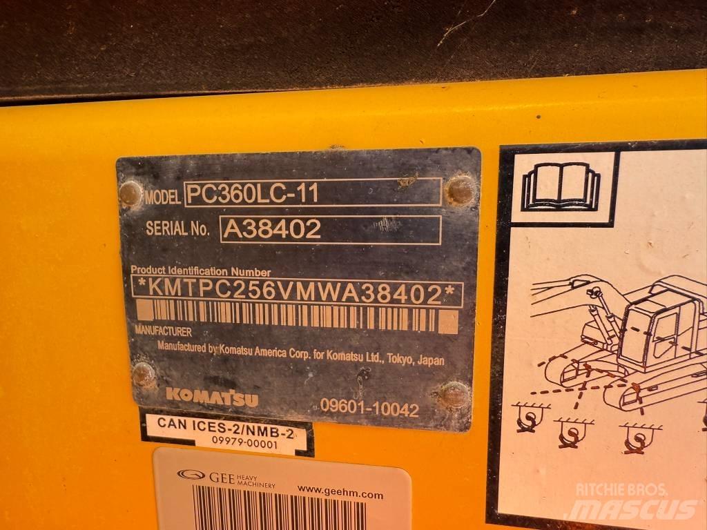 Komatsu PC360LC-11 Rupsgraafmachines