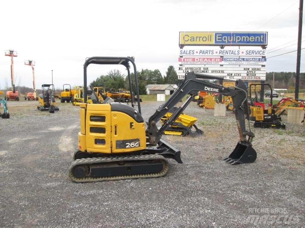 John Deere 26G Minigraafmachines < 7t