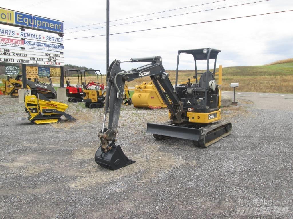 John Deere 26G Minigraafmachines < 7t
