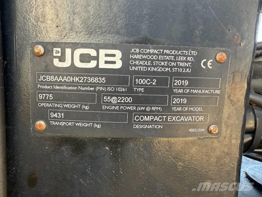 JCB 100 C-2 Midigraafmachines 7t - 12t