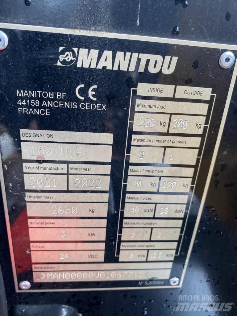 Manitou 100 VJR Personenliften en invalideliften