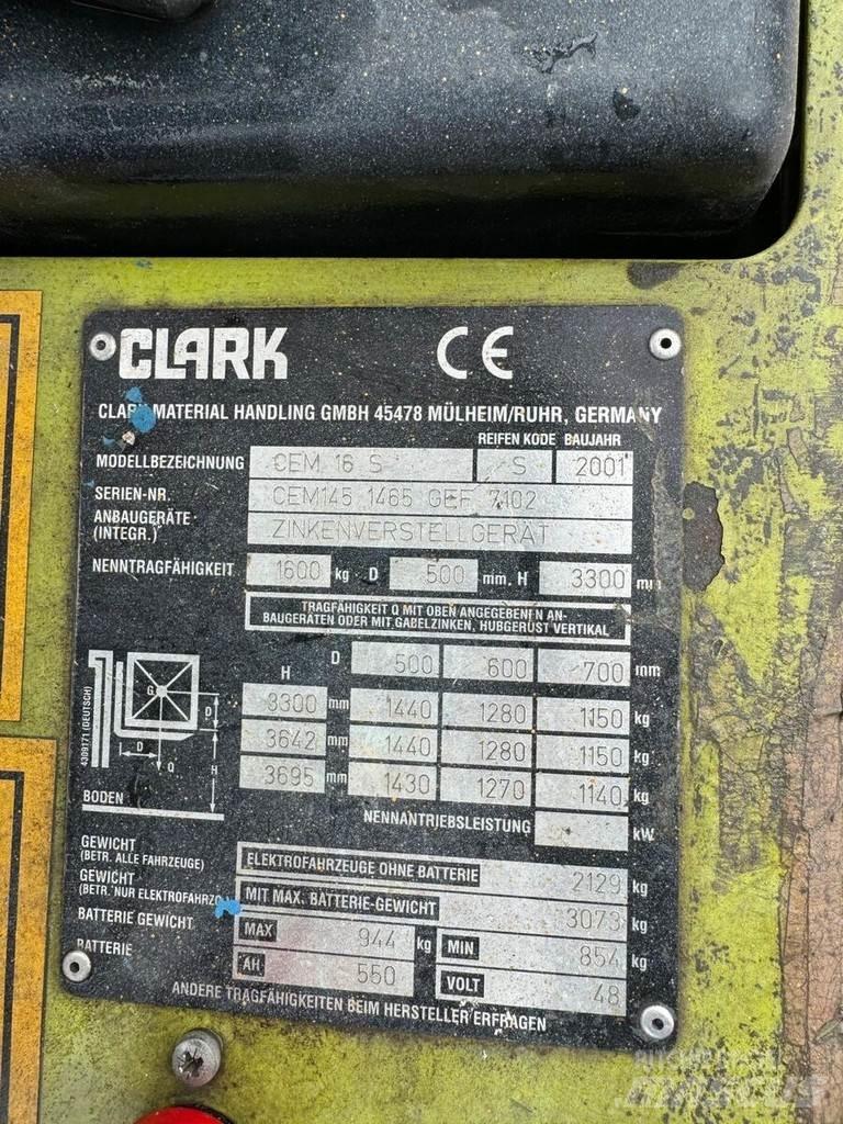 Clark CEM 16S Elektrische heftrucks