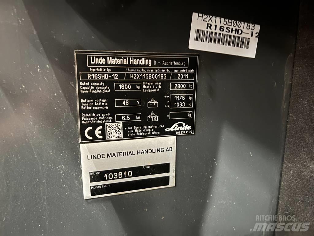 Linde R16S Reachtruck voor hoog niveau