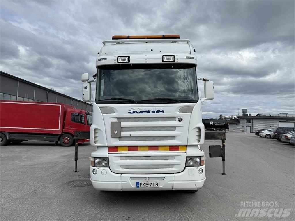 Scania R420 6X2 Vlakke laadvloer met kraan