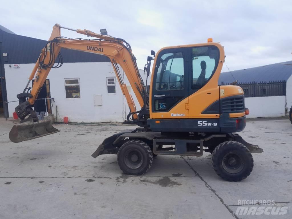 Hyundai R55 W-9 Wielgraafmachines