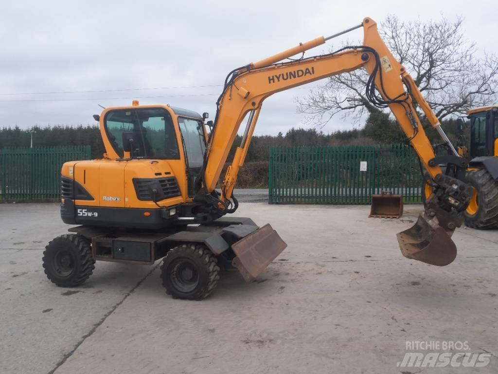 Hyundai R55 W-9 Wielgraafmachines
