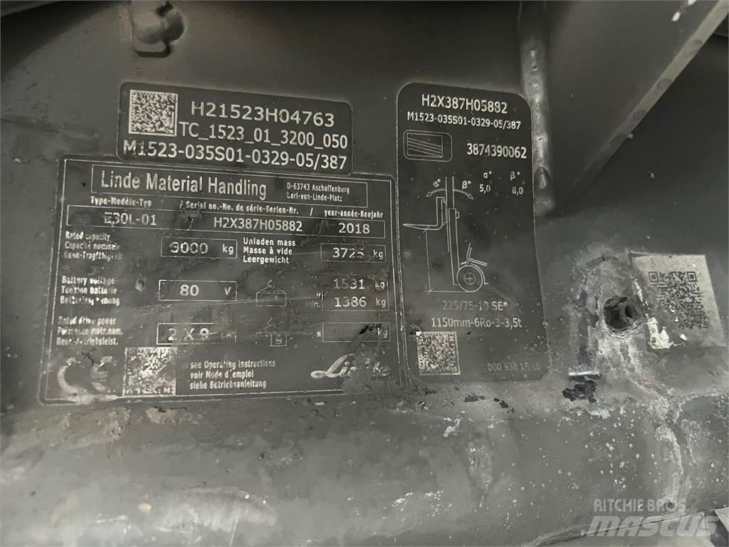 Linde E30L-01 Elektrische heftrucks