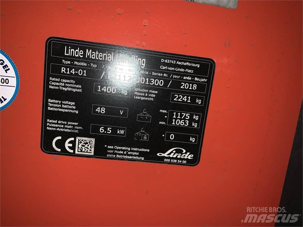Linde R14 Reachtruck voor hoog niveau