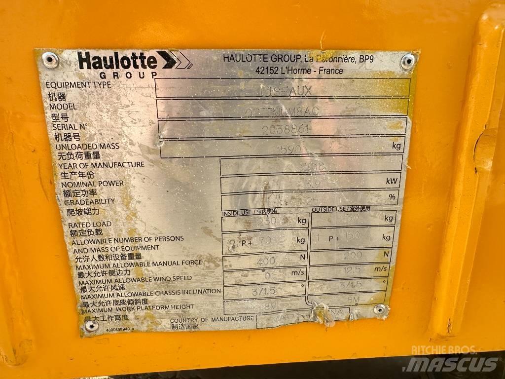 Haulotte OPTIMUM 8 Schaarhoogwerkers