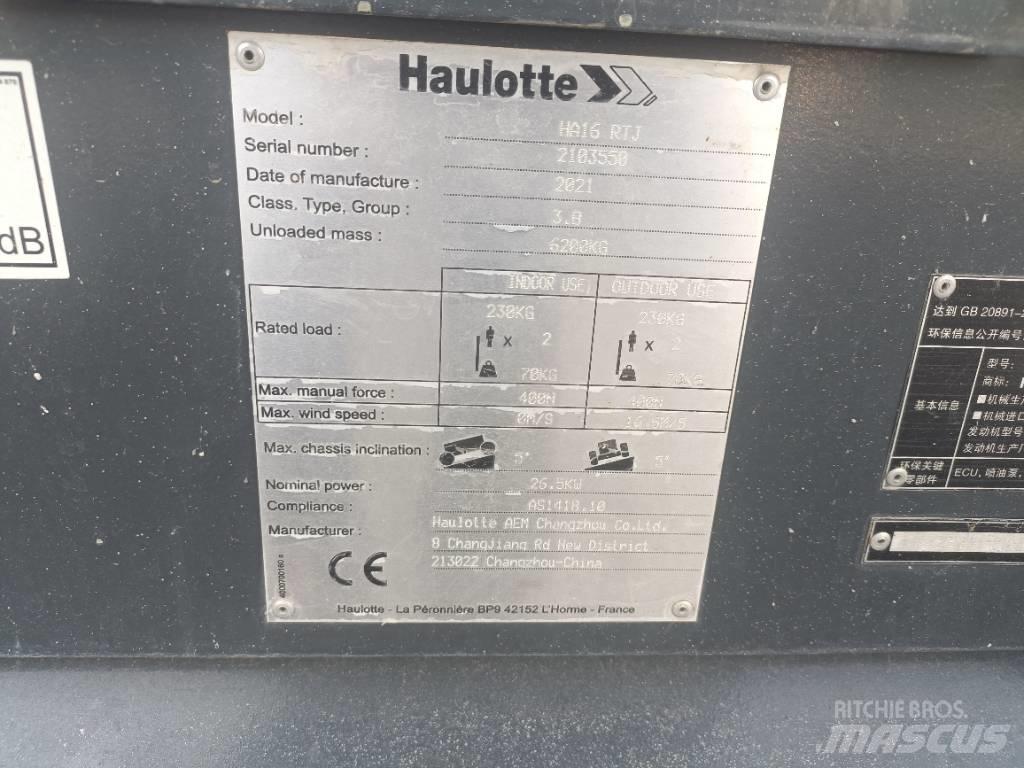 Haulotte HA16RTJ Knikarmhoogwerkers