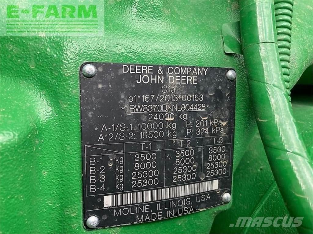 John Deere 8rx370 Tractoren
