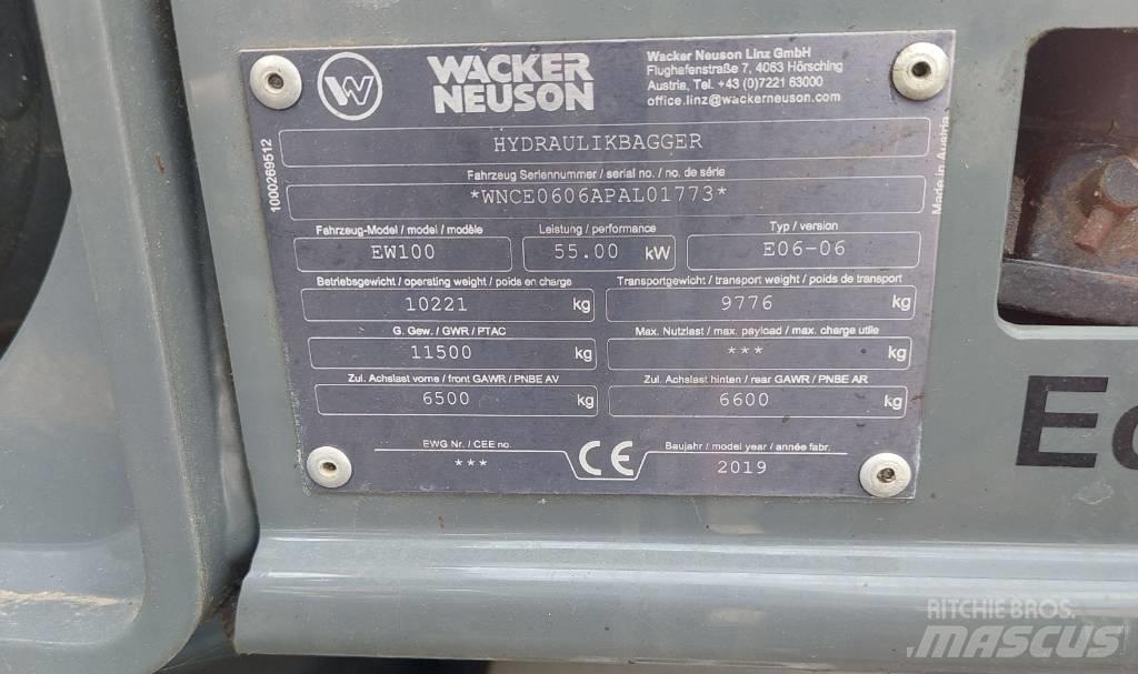Wacker Neuson EW100 Wielgraafmachines
