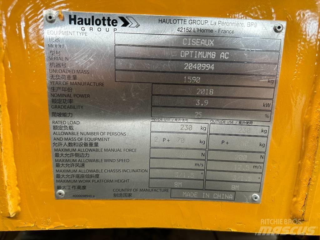 Haulotte OPTIMUM 8 Schaarhoogwerkers