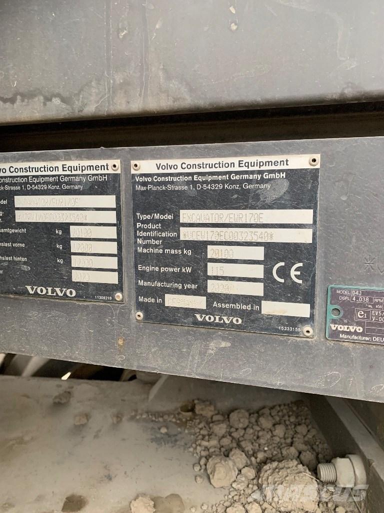 Volvo EWR 170 E Wielgraafmachines