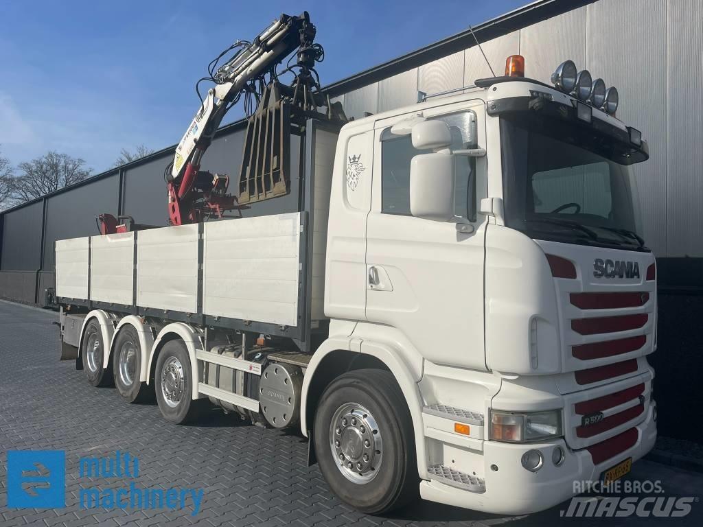 Scania R500 V8 Platte bakwagens