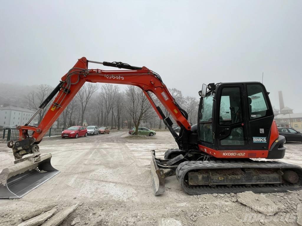Kubota KX 080-4a2 Midigraafmachines 7t - 12t