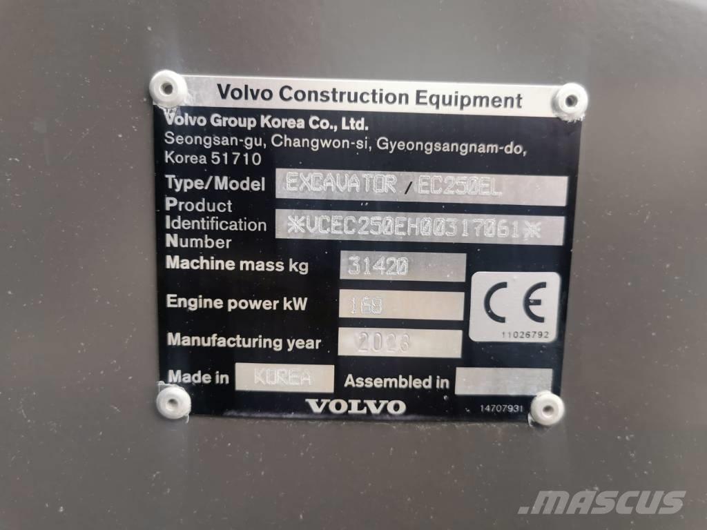 Volvo EC250EL Rupsgraafmachines