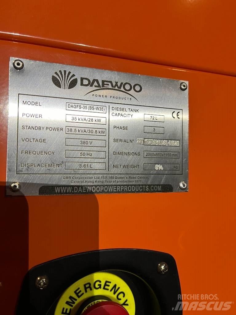 Daewoo Dagfs-35 Diesel generatoren