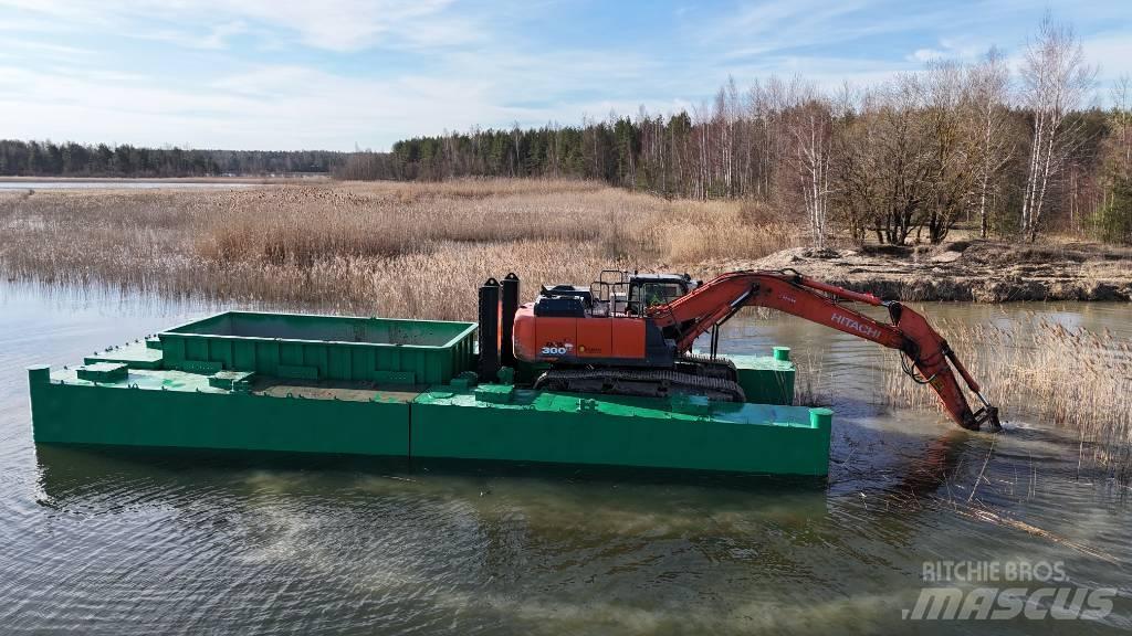  Dredge pontoon barge Baggerschepen