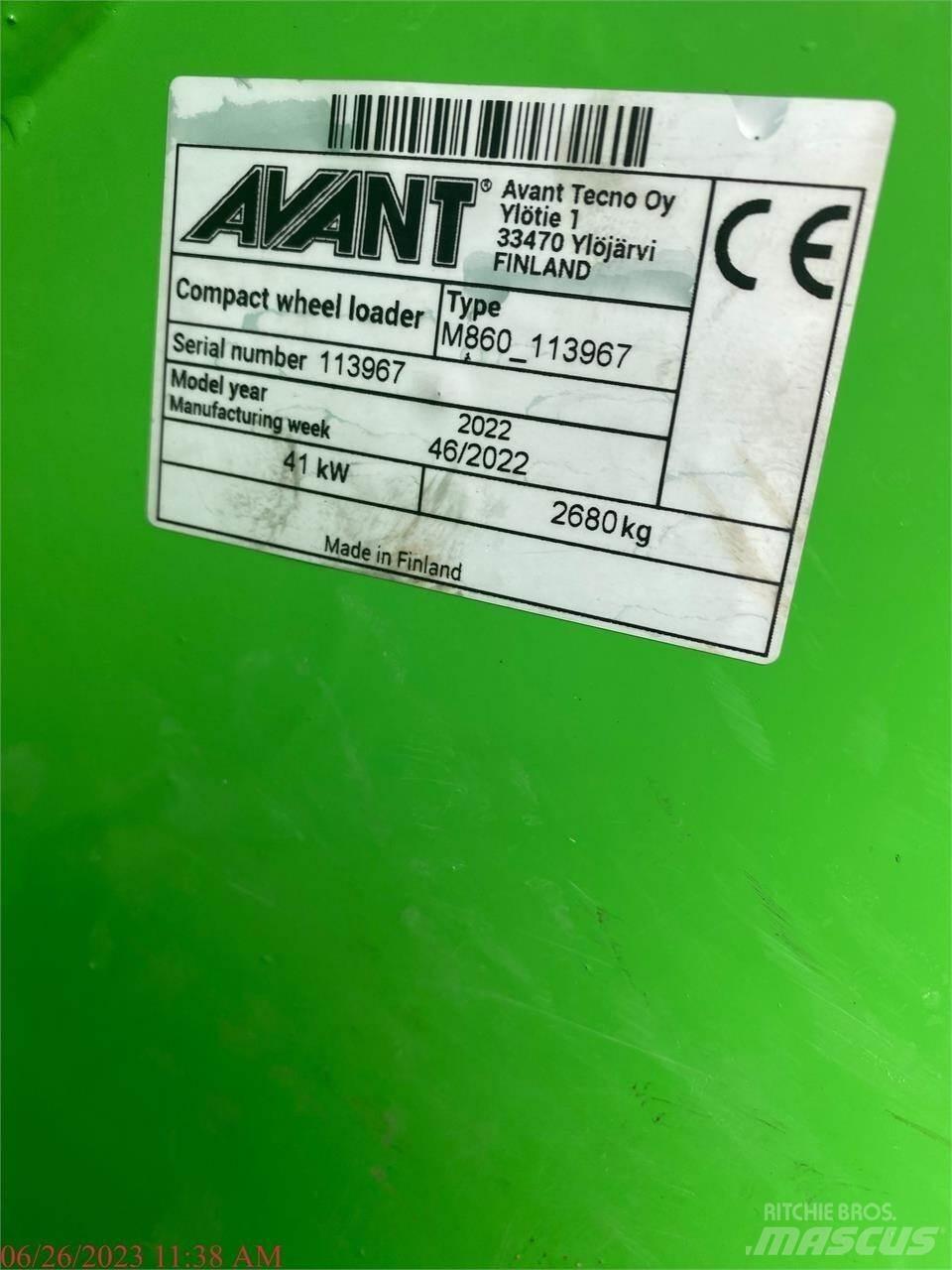 Avant 860I Wielladers