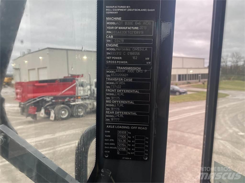 Bell B20E Knik dumptrucks